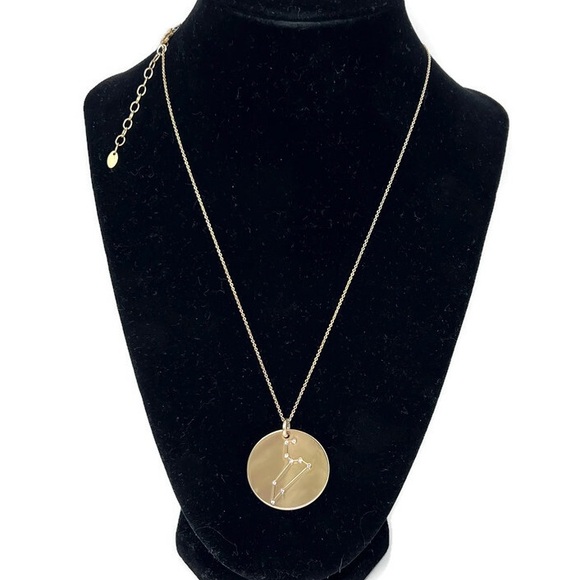✨NWT✨Leo Zodiac Constellation Gold Over Sterling 925 Pendant Necklace - Picture 1 of 6